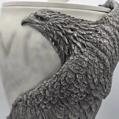 "Soaring Free" Polystone & Pewter Urn