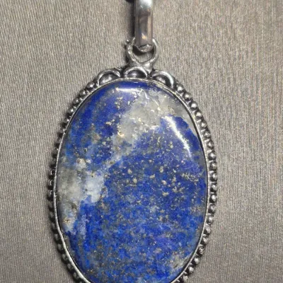 Stunning Lapis Lazuli and sterling silver matching jewelry set