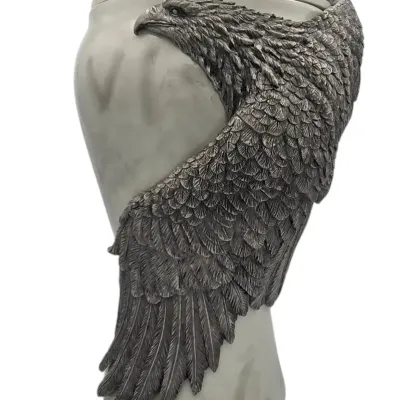 "Soaring Free" Polystone & Pewter Urn