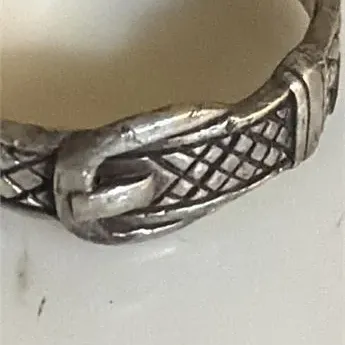 Sterling silver ring belt buckle. 3.41 g ring size 8 1/2 Sterling silver 925