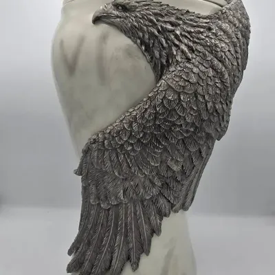 "Soaring Free" Polystone & Pewter Urn