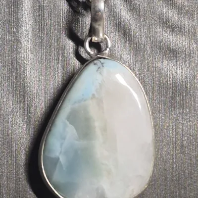 Sterling Silver Ethiopian Opal Tear Bali Pendant & Opal earrings