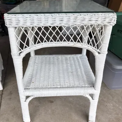 Wicker Nightstand 