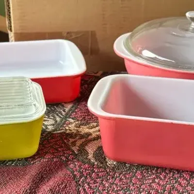 6 Pcs Pyrex Dishware