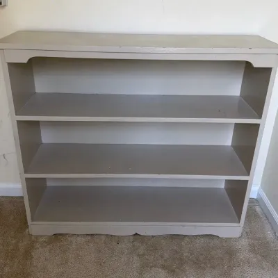 Painted Wooden Bookshelf