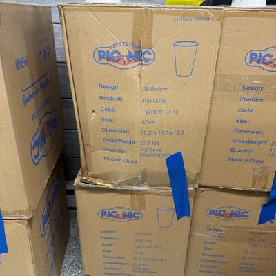 21 - Two Boxes of Branded 12oz Cups