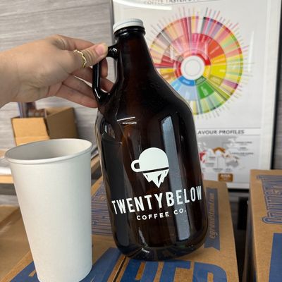 3 - Two Boxes of Amber Growlers