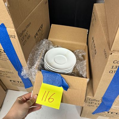 116 - 18 Cappuccino Saucers