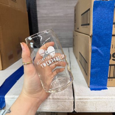 43 - Two Boxes of Branded 16oz Glasses