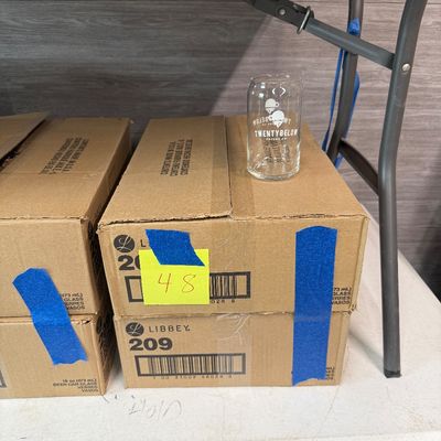 48 - Two Boxes of Branded 16oz Glasses