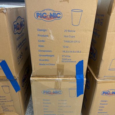 19 - Two Boxes of Branded 12oz Cups