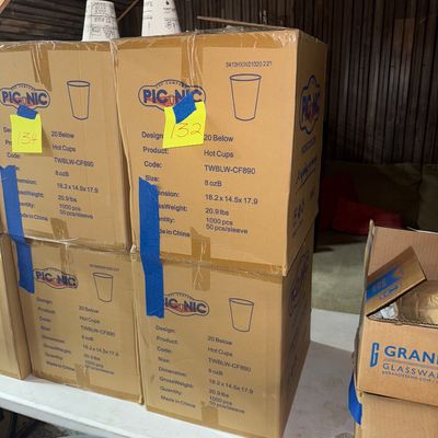 132 - Two Boxes of Branded 8oz Cups