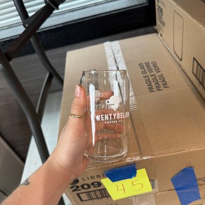 45 - Two Boxes of Branded 16oz Glasses