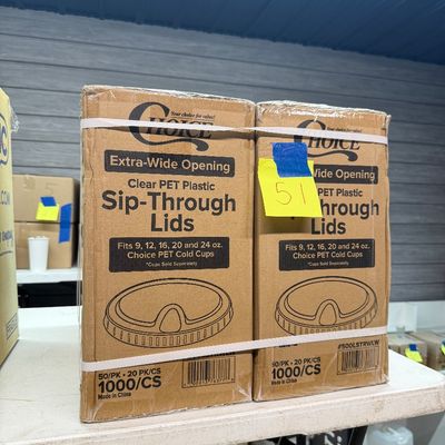 51 - Two Boxes of Sip Through Lids