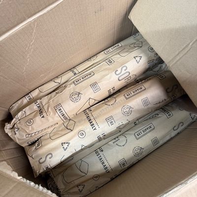 64 - 16oz Compostable Cups with Built In Lids
