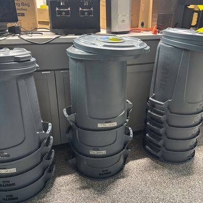 111 - Three 20 Gallon Containers