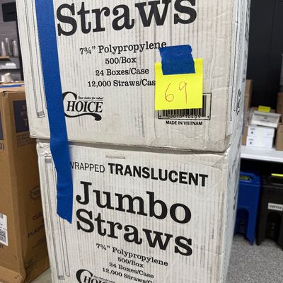 69 - 3 Boxes of Straws
