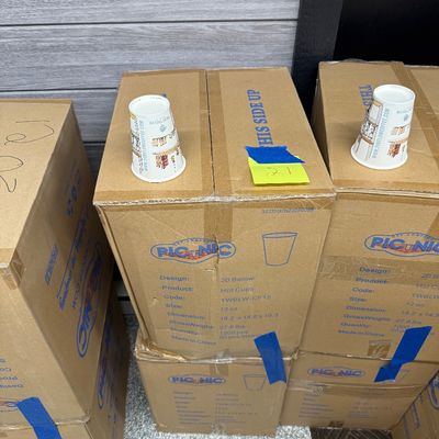 21 - Two Boxes of Branded 12oz Cups