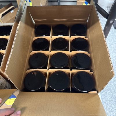 54 - Two Boxes of 16oz Amber Glass Containers