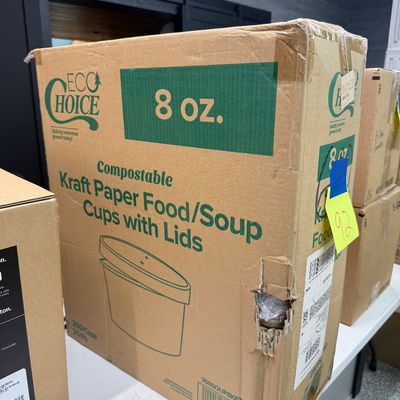 92 - Box of Soup Cups with Lids