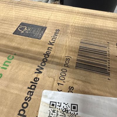 182 - Case of Compostable Wooden Knives