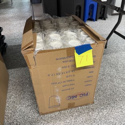 71 - Box of Branded 8oz Cups