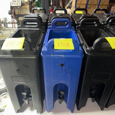 158 - 4.8 Gallon Polyethylene Beverage Dispenser