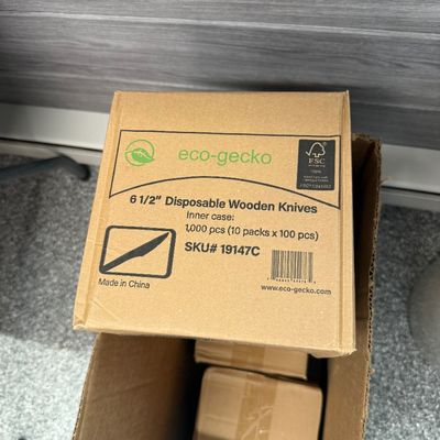 35 - Open Case of Wooden Knives