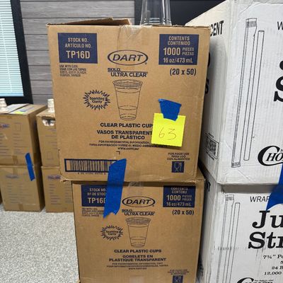 63 - Two Boxes of 16oz Cold Cups