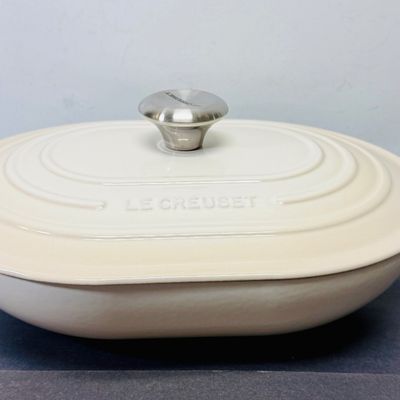 Le Creuset Signature Enameled Cast Iron Covered Oval Casserole, 3.75-Qt