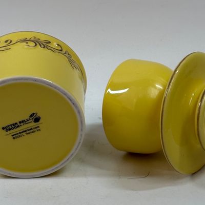 Better Bell Yellow Pottery Crock Butter Keeper