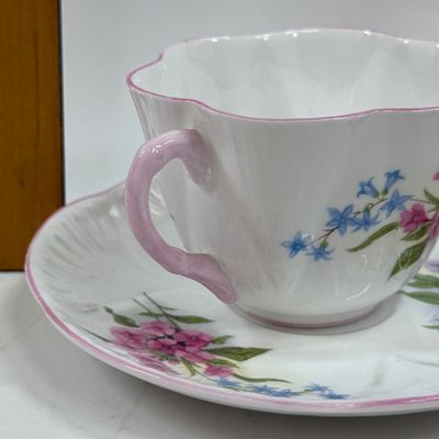 Ceramic Teacup and Saucer