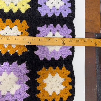 Handmade Granny Square Afghan Small Baby or Lap