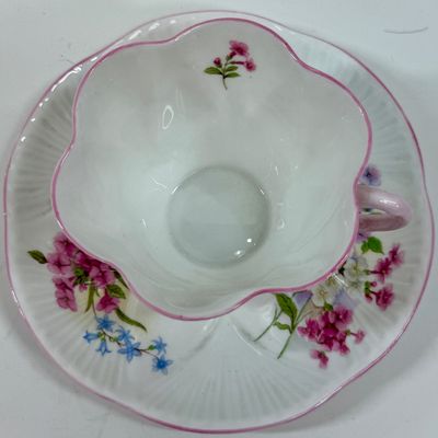 Ceramic Teacup and Saucer