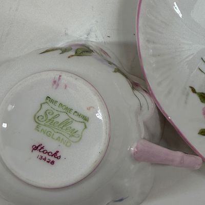 Ceramic Teacup and Saucer