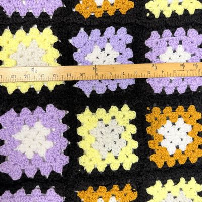 Handmade Granny Square Afghan Small Baby or Lap