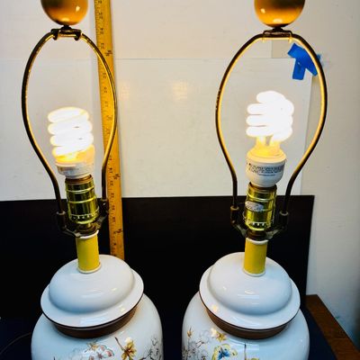 Pair of Ceramic Base Table Lamps