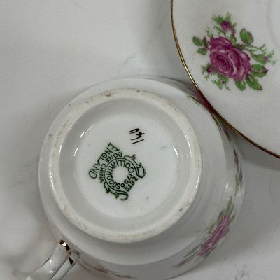 Vintage China Tea Cup and Saucer Pink Rose