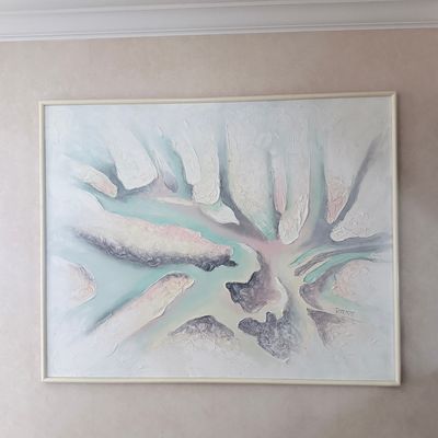 Sale Photo Thumbnail #32: Ferrante Abstract Impasto Oil Painting