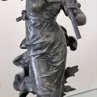 Sale Photo Thumbnail #28: Mathurin Moreau "L'Écho" Bronze Sculpture