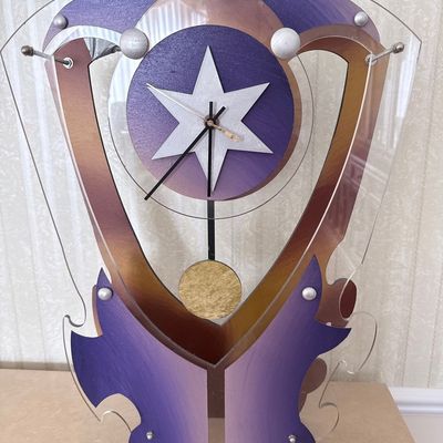 Sale Photo Thumbnail #50: Postmodern Starburst Pendulum Clock