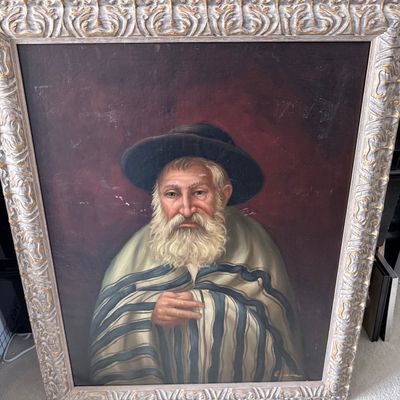 Sale Photo Thumbnail #34: Portrait of a Rabbi by Jeno Gussich