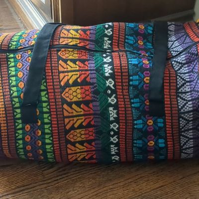 Sale Photo Thumbnail #170: Guatemalan Woven Textile Duffel Bag