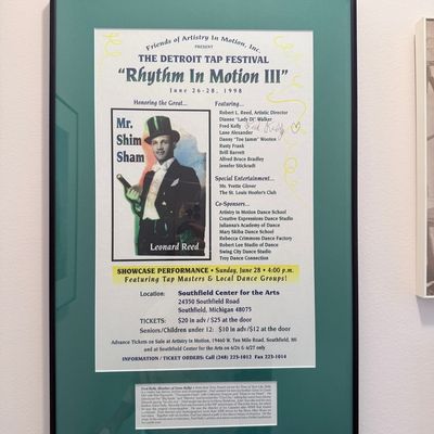Sale Photo Thumbnail #108: Signed 1998 Detroit Tap Festival Rhythm In Motion III Poster