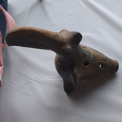 Handmade Toucan Ocarina Flute Whistle