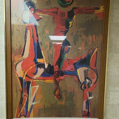 Marino Marini 1972 Munich Olympics Poster