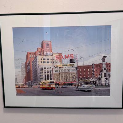 Sale Photo Thumbnail #86: Paul McGehee "Detroit Downtown" Print