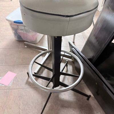 Sale Photo Thumbnail #131: Mid-Century Modern Industrial Swivel Bar Stool