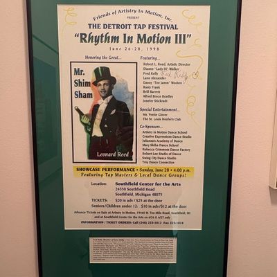 Detroit Tap Festival Rhythm In Motion III Signed Poster