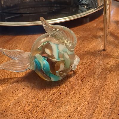 Murano Style Art Glass Fish Figurine